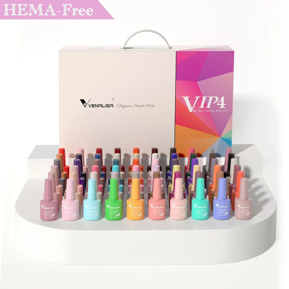 VENALISA VIP4 Kit Nail Gel Polish TPO FREE Full Coverage 36/60 Color Gel Pigment Professional Nail Art Long-lasting Gel Varnish.