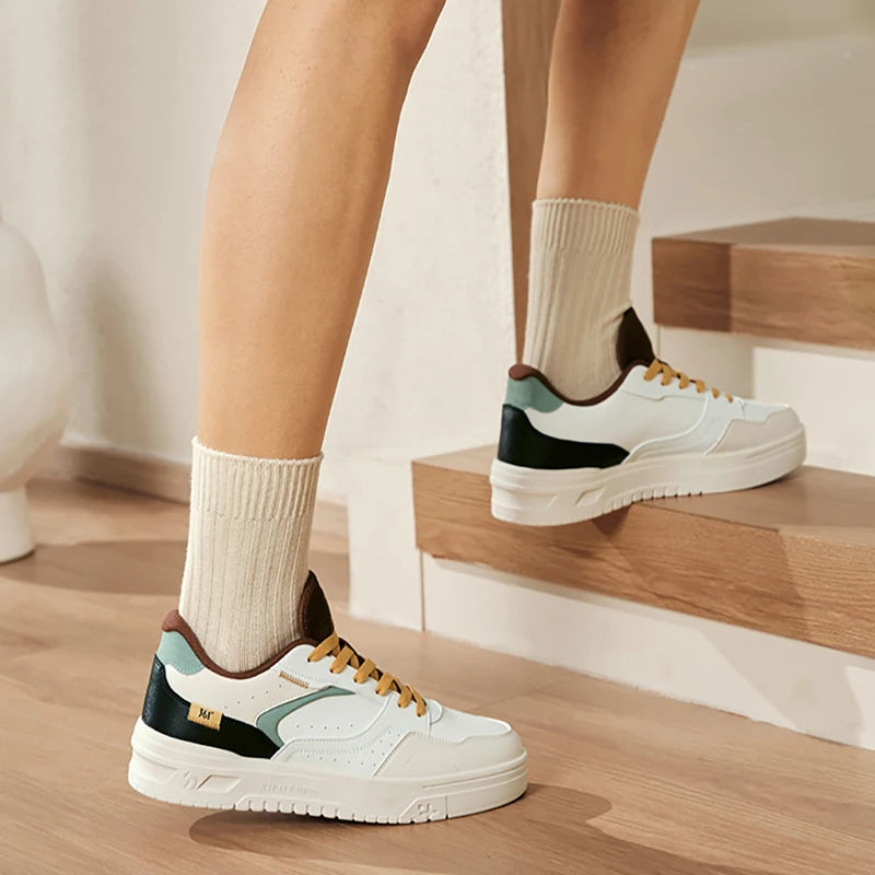 361 Degrees Men's Board Shoes Spring New Casual Versatile Thick Soled Leather Comfortable Trendy Durable Male Sneaker 672516615.