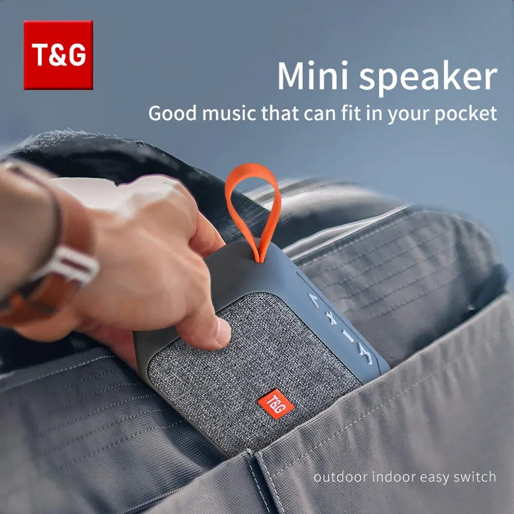 Speaker TG506 Portable Mini Wireless Soundbar Bluetooth 5.0 Outdoor Indoor HIFI Loudspeaker Support TF Card FM Radio Waterproof.