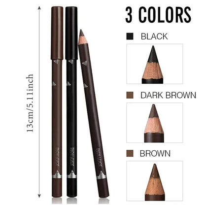 6/12Pcs Eye Brow Pencil Waterproof Professional Women Eye Makeup Pen Easy Color Natural Black Cosmetic Beauty Eyebrow Tool.