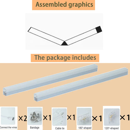 Hexagon LED lighting for DIY Garage Barbecue Shop Barbershop Gym Bar Car Showroom 4S Workshop Ceiling Light Honeycomb Tube.
