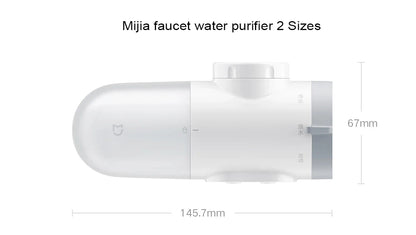 2024 New XIAOMI Mijia Faucet Water Purifier 2 Household Kitchen Tap Visible Water Filter Activated Carbon Percolator System