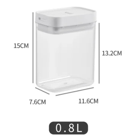 Sealed Plastic Food Storage Box Cereal Candy Dried Jars with Lid Fridge StorageTank Containers Household Items Kitchen Organizer
