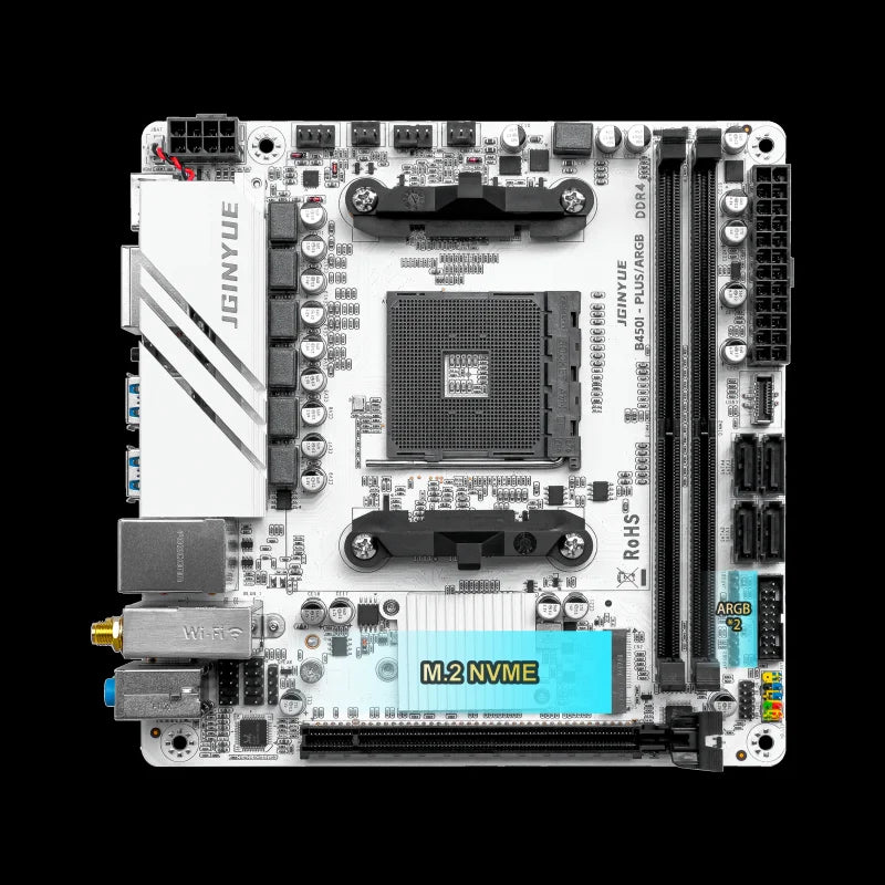 B450 B450I PLUS ARGB Gaming Motherboard am4 Dual-channel ddr4 32g m.2 hdmi MINI ITX HTPC Motherboard.