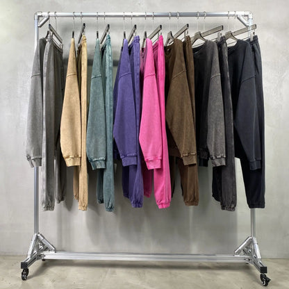 Vier Jahreszeiten Neue Mode Für Männer Casual Trendy Amerikanischen Gewaschen Gewachst Lose Einfarbig Hosen Gerade Jogger Hosen Männliche Hosen.