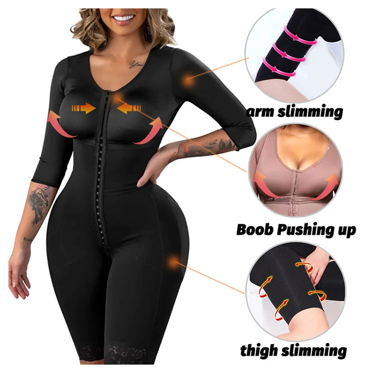 Girdles Shapewear Faja Colombianas Shaper Bodysuits Tummy Slimming Corset Full Body Reducer Postpartum Carving Bodices Sheath.