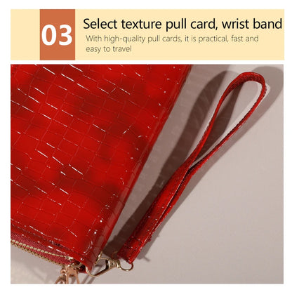 Chic Vintage Double Layer Clutch Wallet - Retro Zipper Coin Purse & Wristlet - Fashionable Womens Accessory with Secure Storage.