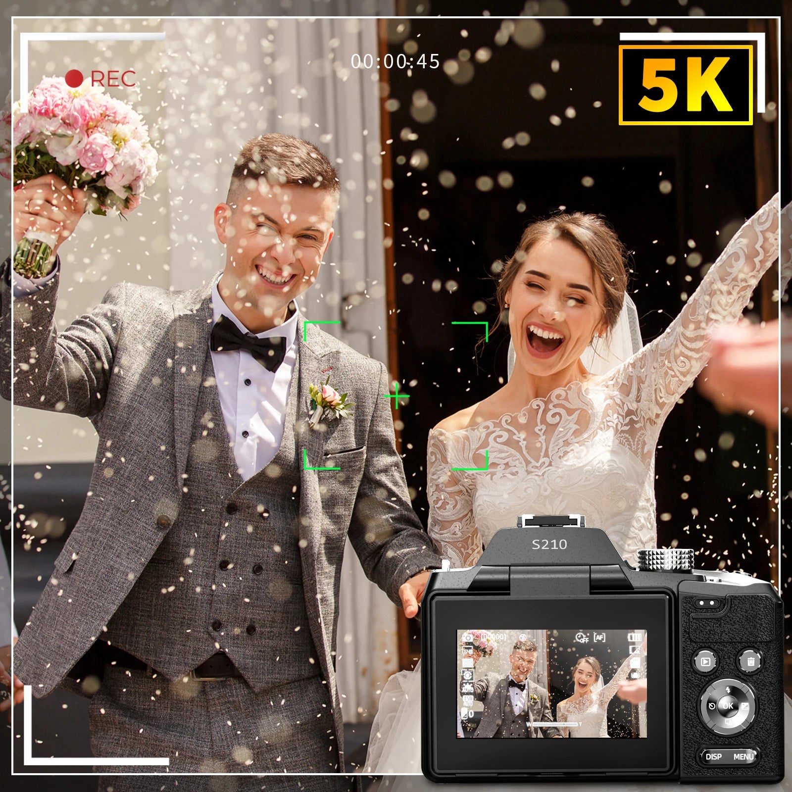 NBD 5K&64MP Digital Cameras For Photography, 16X Optical Zoom Camera With WiFi & App Control, Vlogging Camera With Auto Focus.