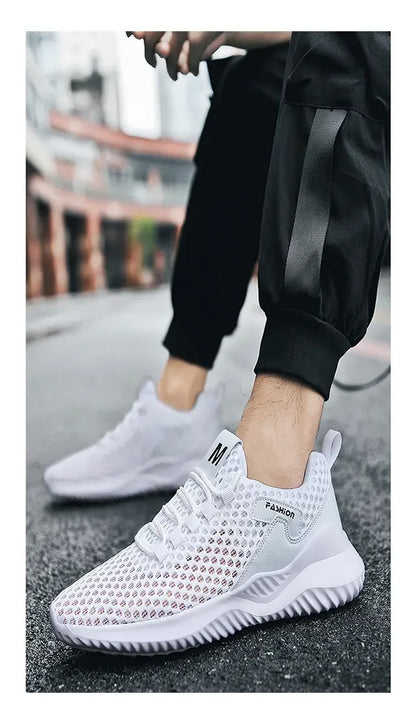 Sommer Tennis Casual Mesh Schuhe Atmungsaktive Hohl training fitness Plattform Weichen Boden Läuft Leichte Vulkanisierte Schuhe