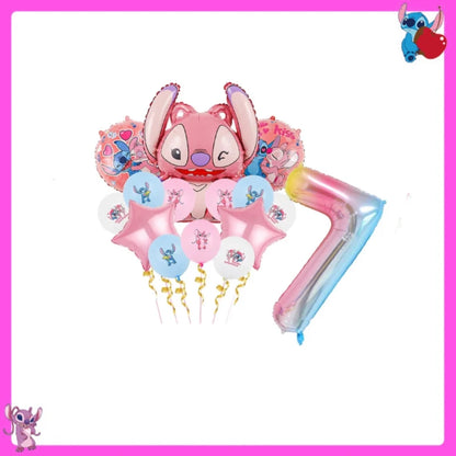 Disney Lilo und Stitch Party Dekoration Geschirr rosa Stitch alles Gute zum Geburtstag Party Thema liefert Ballon Hintergrund Tasse Teller