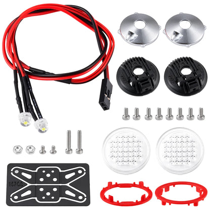AXSPEED 1Set LED Lights Headlights Spotlight for TRX-4 TRX-6 Axial SCX10 90046 Wraith 1/10 RC Car Decoration Parts Accessories