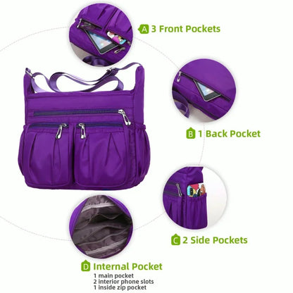 Women Nylon Waterproof Bag Messenger Bags For Lady Crossbody Large Capacity Travel Shoulder Bag Casual Handbags High Quality