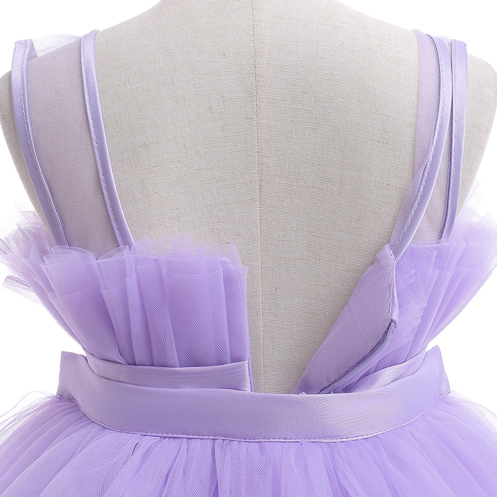 Formelle Abendkleider für Kinder, elegante Partykleider für Mädchen, Kleider mit abnehmbarem Prinzessinnenkleid