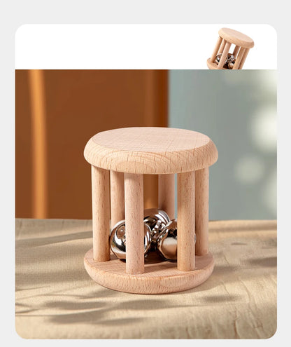 Wooden Geometric Shapes Sorting Montessori Puzzle Toys Baby Toys Wooden Rattles Ring Rattles Sensory Toys Preschool Education.