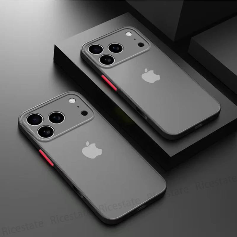 New Armor Bumper Shockproof Phone Case For Apple iPhone 17 Pro Max iphone17 Pro Max 17Pro 17 Air Silicone Hard Cover Capa.