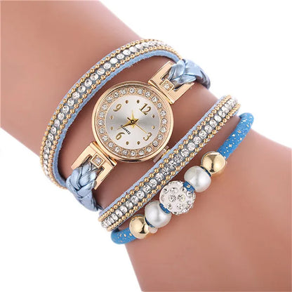 Bracelet Watches for Women Wrap Around Fashion Bracelet Dress Ladies Woman Quartz Wristwatches Women Watch Relojes Para Mujer