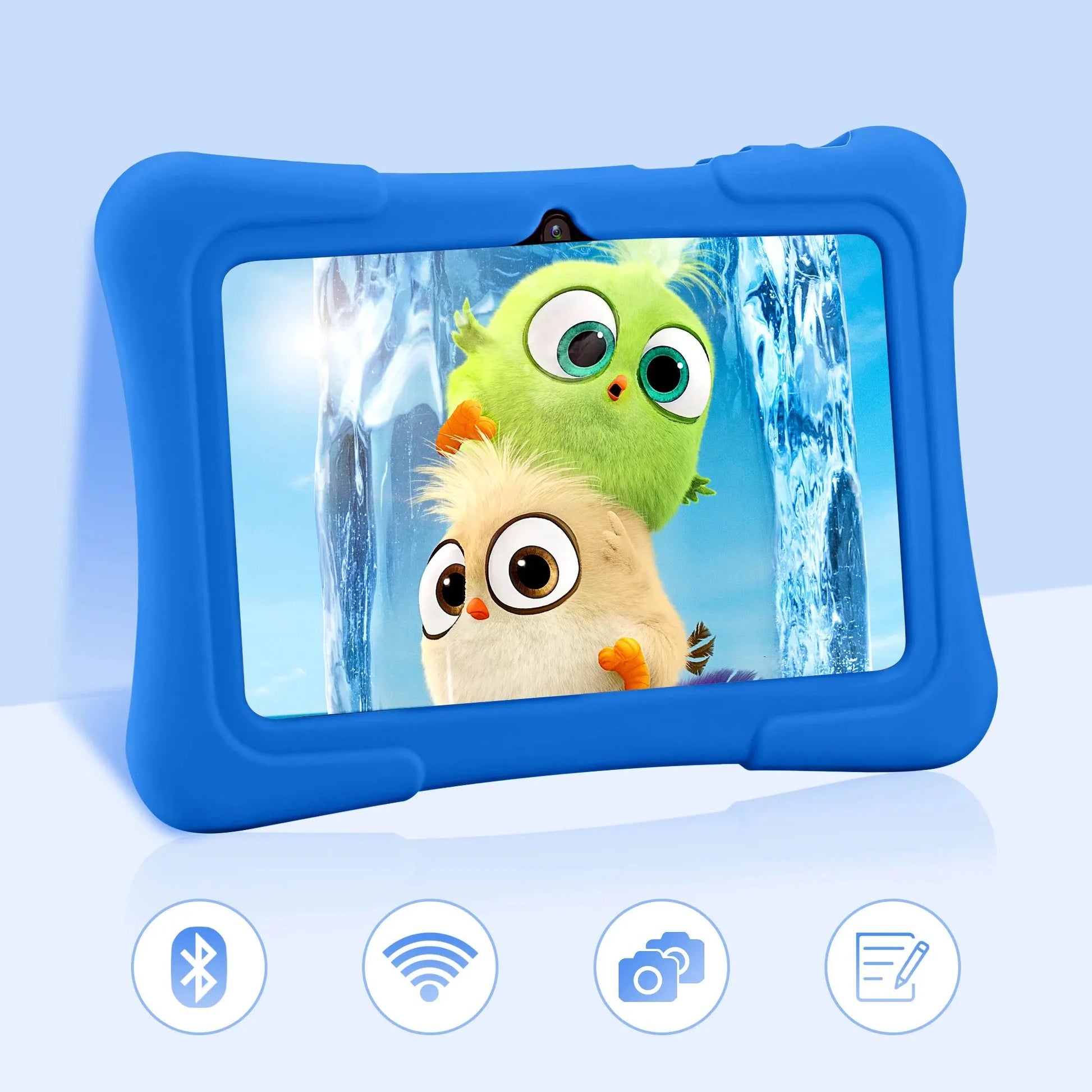 PRITOM 7 Inch Kids Tablet Quad Core Android 10 32GB WiFi Bluetooth Educational Software Installed.