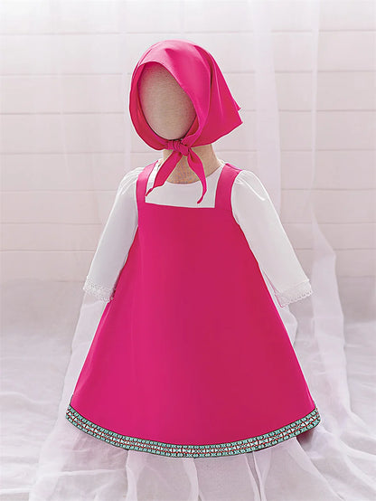 Mädchen Martha Cosplay Prinzessin Kleid Kleinkind Cartoon Bär Bühne Leistung Kleidung Kinder Karneval Party Maskerade Kleidung