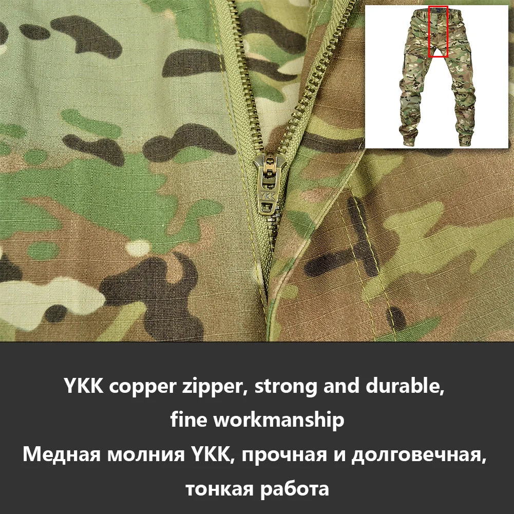 Mege Tactical Joggers Outdoor Ripstop Cargo Pants Working Clothing Hiking Lightweight Trousers Men's Streetwear.