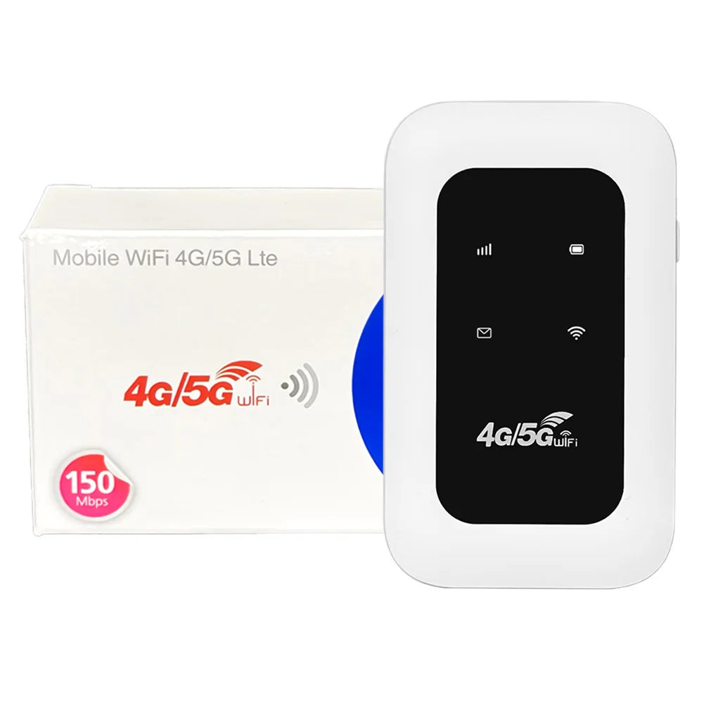 4G/5G Mobile WIFI Router 150Mbps 4G LTE Wireless Router 2200mA Portable MiFi Modem Mobile Pocket Wifi Hotspot with Sim Card Slot