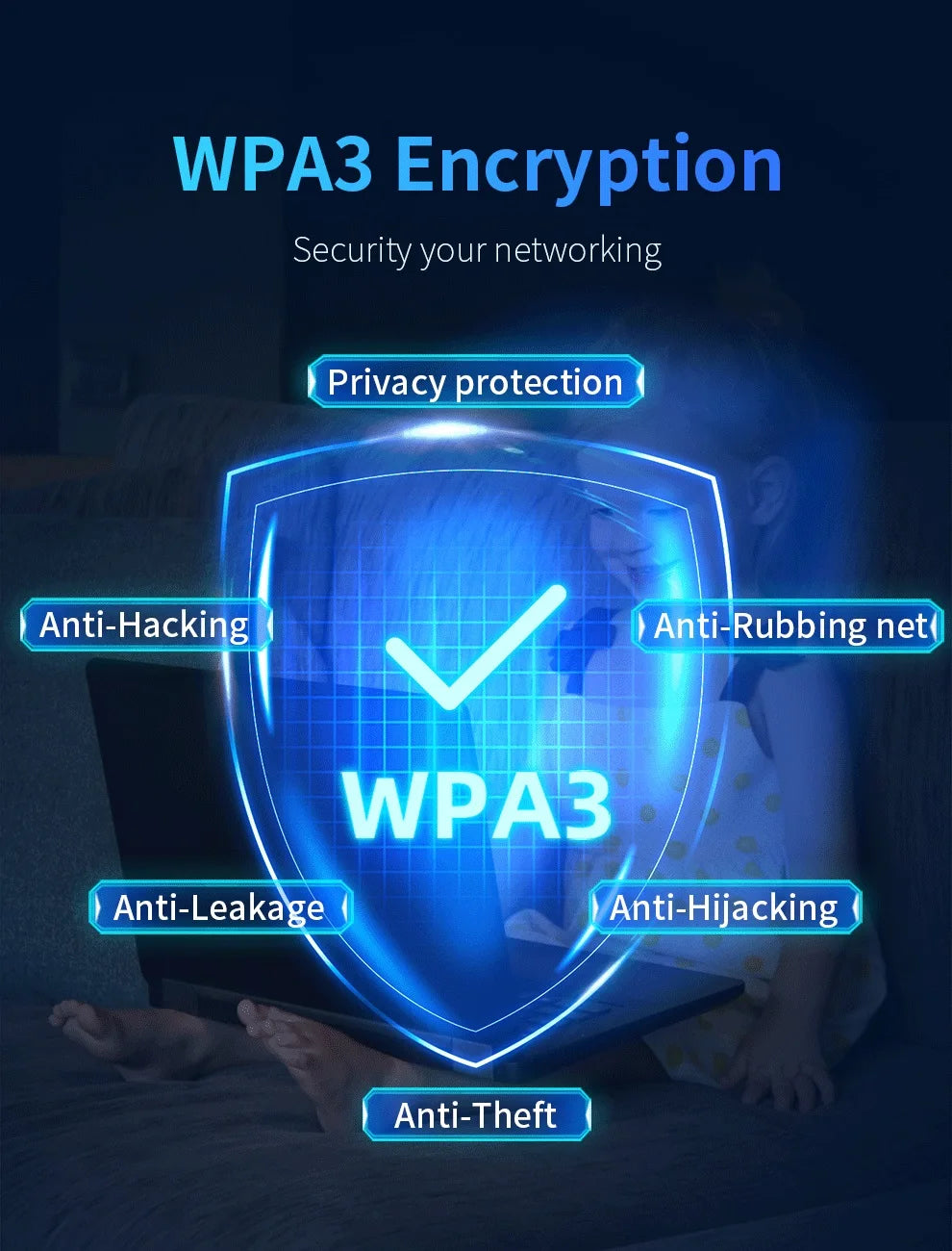 COMFAST AX3000 WIFI6 5GHz Mesh Wifi Router MU-MIMO Full Gigabit Wi-fi Coverage 6 Antennas Network Extender Amplifier for Home