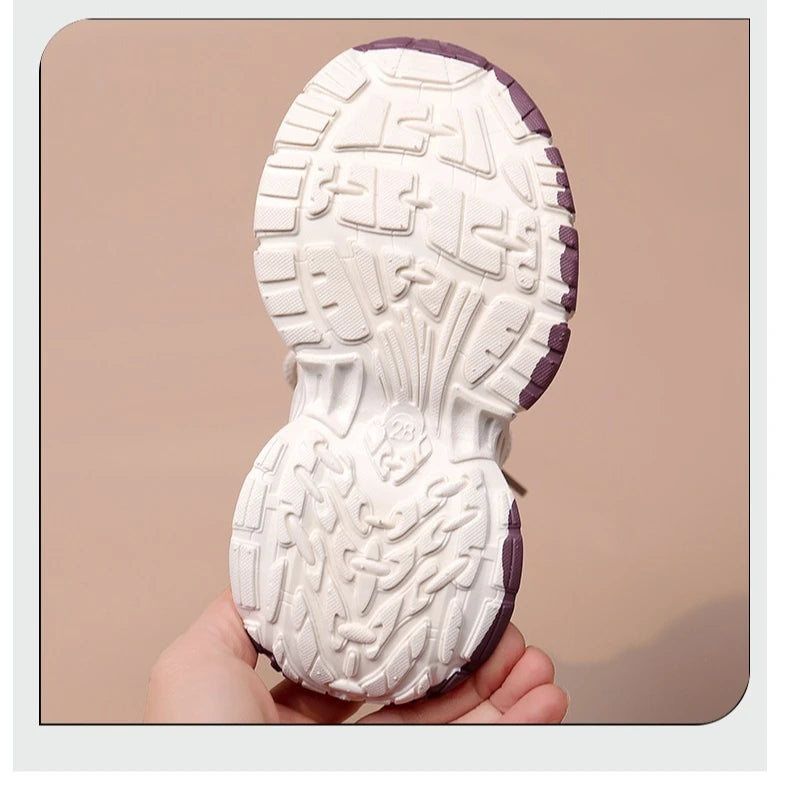 Summer Breathable Mesh Children’s Running Shoes for Boys Girls Non-Slip Soft Sole Toddler Sneakers School Outdoor Play Footwear.