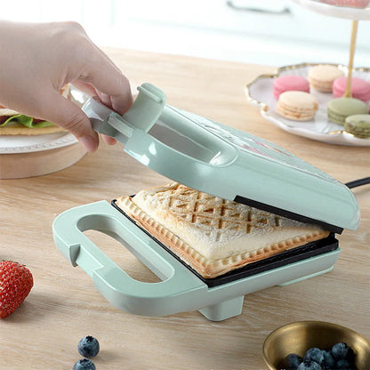 Electric Sandwich Maker Bread Presser with Non-Stick Coating Home Toaster Breakfast Making Machine Kitchen Egg Meat Omelette Pan.