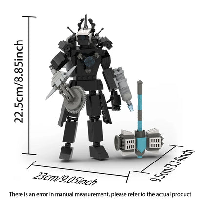 Moc Skibidi Toilet Action Figures builing blocks,Camerman Titan Speakerman Surveillance Man TVMan Boys Bricks Toys For Kids Gift