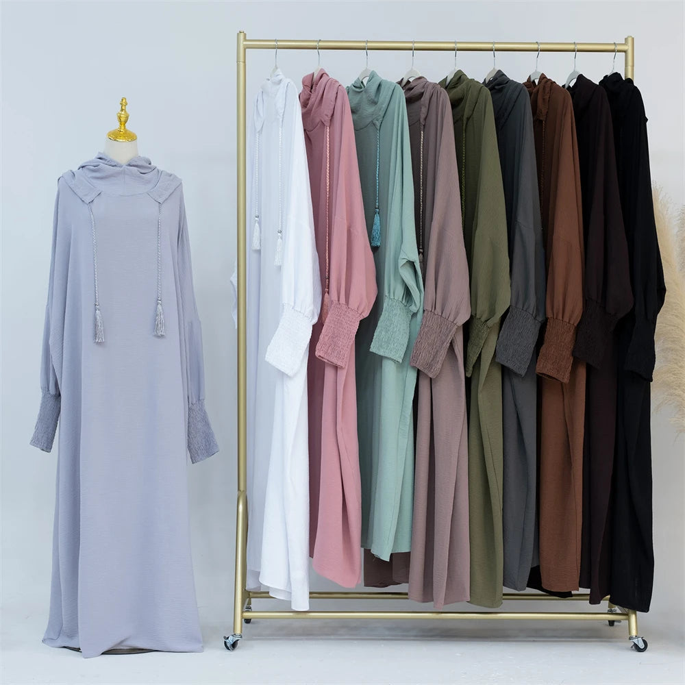 Ramadan Niqab Khimar Muslim Abaya Damen Dubai Turkey Islam Prayer Clothes Women Jilbab Modest Dress Kaftan Robe Femme Musulmane