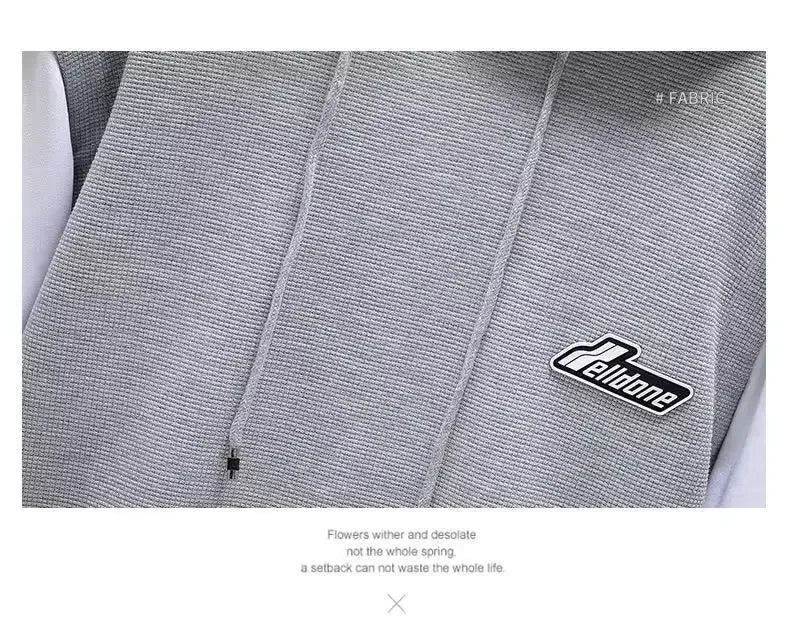 Men's Hoodie Long Sleeve Sportswear Set Casual Print Color Block Two-Piece Spring Autumn Fashionable Sweatshirt And Pants.