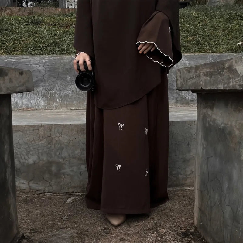 Luxus Dubai Schmetterling Stickerei Abaya Muslimische Frauen Modest Kleid Islamischen Femme Urlaub Outfit 2025, Mode Türkei Kaftan Robe.