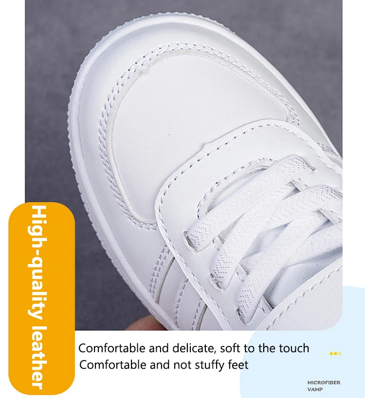 Boy Kids Sneakers White Shoes for Girls Sport Tenis Casual Children School Walking Running Shoes Non Slip Size 28-39.