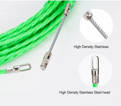 4.2mm Cable Push Puller Fiberglass Duct Rodder Fish Tape Electrical Wall Wire Cable Guide Device Aid Tool 5/10/15/20/25/30M.