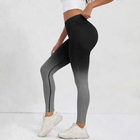 Tie Dye Seamless Leggings for Women High Waist Yoga Pants, Scrunch Butt Lifting Elastic Tights.