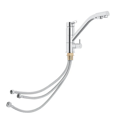 3 in 1 Water Filter Tap 360° Rotatable Three-Way Kitchen Faucet Osmosis System Tap Kitchen Water Filter Fitting 22*20cm