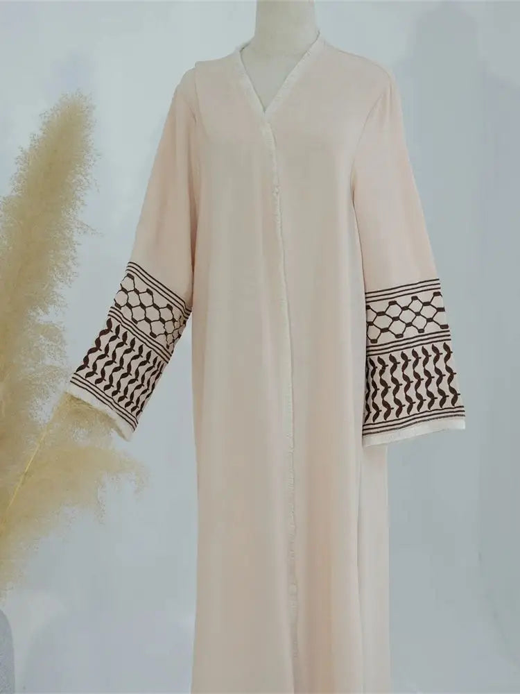 Ramadan Embroidery Muslim Modest Kimono Abaya Damen Dubai Luxury Islam Women Cardigan Dresses Kebaya Kaftan Robe Femme Musulman.