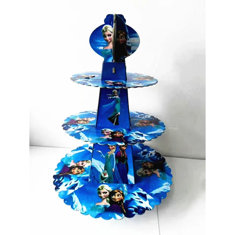 Disney gefroren Geburtstag Dekorationen Mädchen Papier Geschirr Teller Servietten Tassen Schnee königin Geburtstag Deko Hintergrund Luftballons Lieferungen