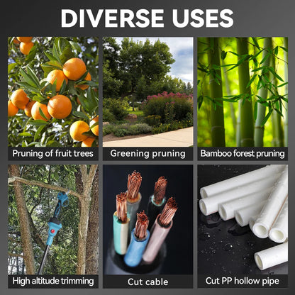 ONEVAN 3500 W Bürstenlose Teleskopstange Elektrische Kettensäge 3-IN-1 Hohe Zweig Schere Garten Beschneiden Werkzeug für 21 V 18 V Batterie