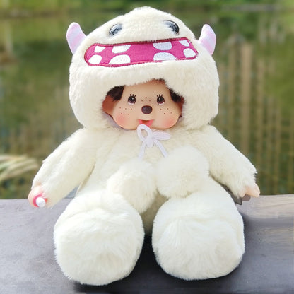 2023 New 20cm Kawaii Cartoon Animation Doll MONCHICHI Children's Birthday Gift Christmas Gift Wedding Supplies Doll
