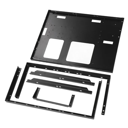ATX Open Chassis Case Rack Large Space Expansion DIY Assembled Powerful Cooling Gaming PC Case Open Frame Steel Plate for EATX.