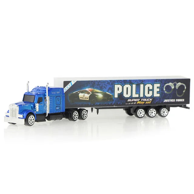 1 Pcs Sliding Alloy Truck Model Diecast Car Toy Container Oil Truck Tank Multi-color Vehicles Toys Birthday Gift for Children.