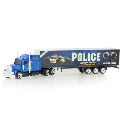 1 Pcs Sliding Alloy Truck Model Diecast Car Toy Container Oil Truck Tank Multi-color Vehicles Toys Birthday Gift for Children.