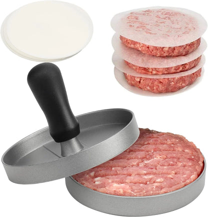 Burger Press Hamburger Meat Tool Patty Maker Aluminum Burger Maker for Kitchen BBQ Grill.