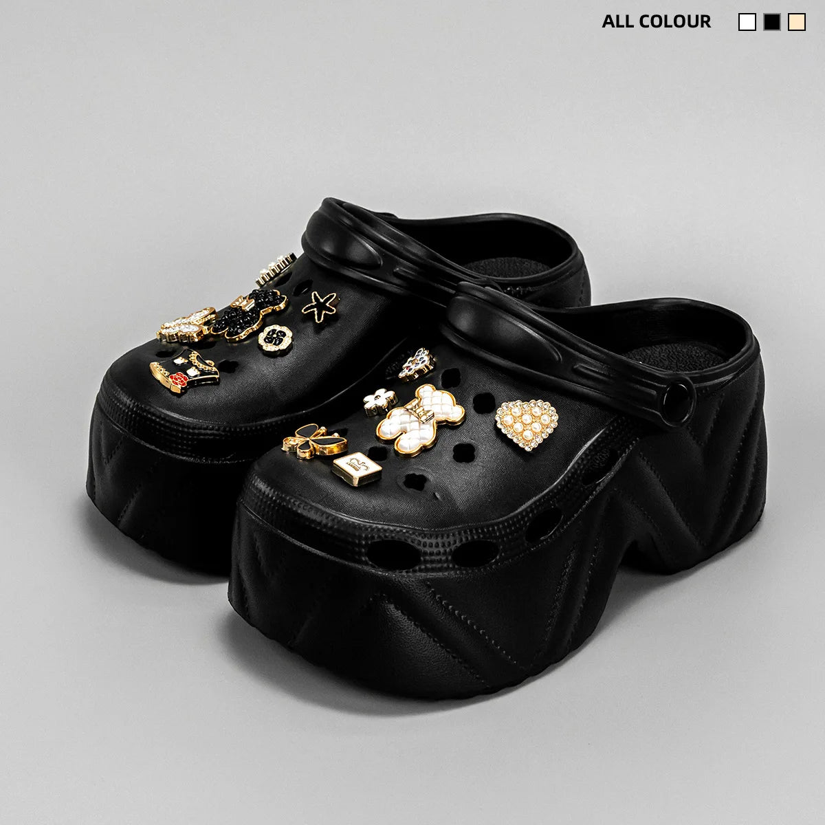 Women's Slippers 9CM High Platform Garden Fashion Clogs Shoes Women's Slippers Thick Bottom EVA Sandals Summer Girls Slippers