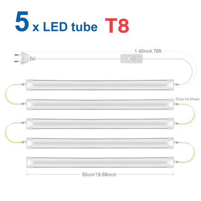 50CM 15W/T5 25W/T8 LED Tube Light 220V Aluminum LED Bulb Bar Wall Lamp For Reading Working Warehouse Home Kitchen Night Lighting
