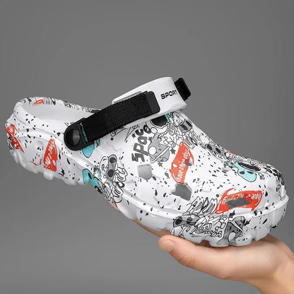 Plus Size 46 47 Men's Summer Clogs Sandals Eva Slippers Men Fashion New Flat Sandals Men Women Leisure Slides Men Casual Shoes