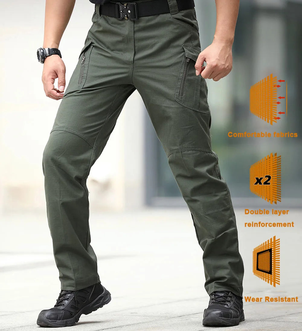City Tactical Cargo Pants Classic Outdoor Hiking Trekking Army Tactical Joggers Pant Camouflage Military Multi Pocket Trousers.