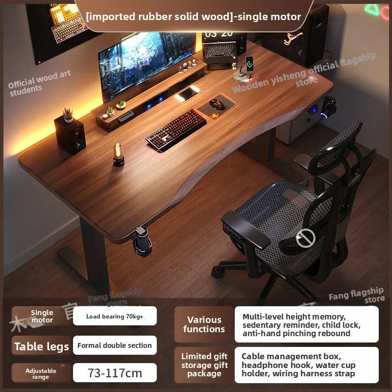 Elektrischer höhenverstellbarer intelligenter Stehschreibtisch, Computer-Workstation, Heimbüro, Gaming-Tisch, Arbeitszimmer, Schreibtisch, Desktop-Computer