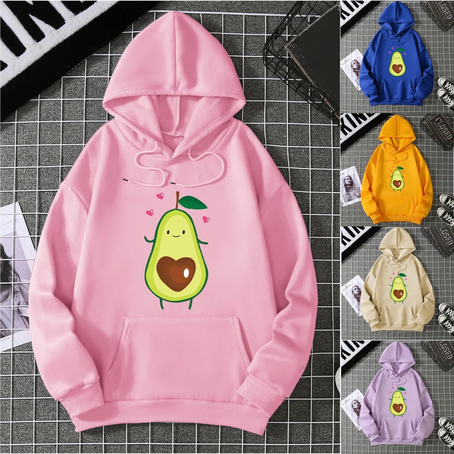 2025 Winter Neue Damen Hoodie High Street Unisex-Stil Doppeltaschen Sweatshirts Oberbekleidung Plus-Size Damenbekleidung CYXX 224.