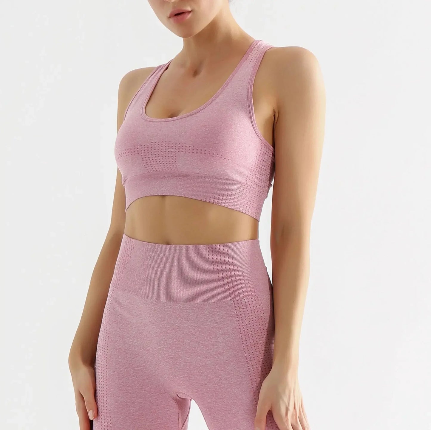 Seamless Yoga Pants Fitness Short Sleeve Quick Dry Long Pants Yoga Suit Set Sportswear Underwear Exercise Shorts AE Stock.